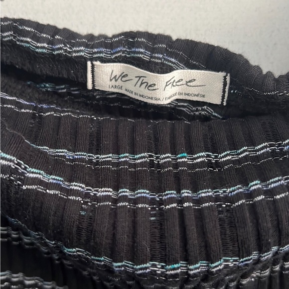 New 🖤💙 free people off the shoulder top size large - Picture 3 of 16